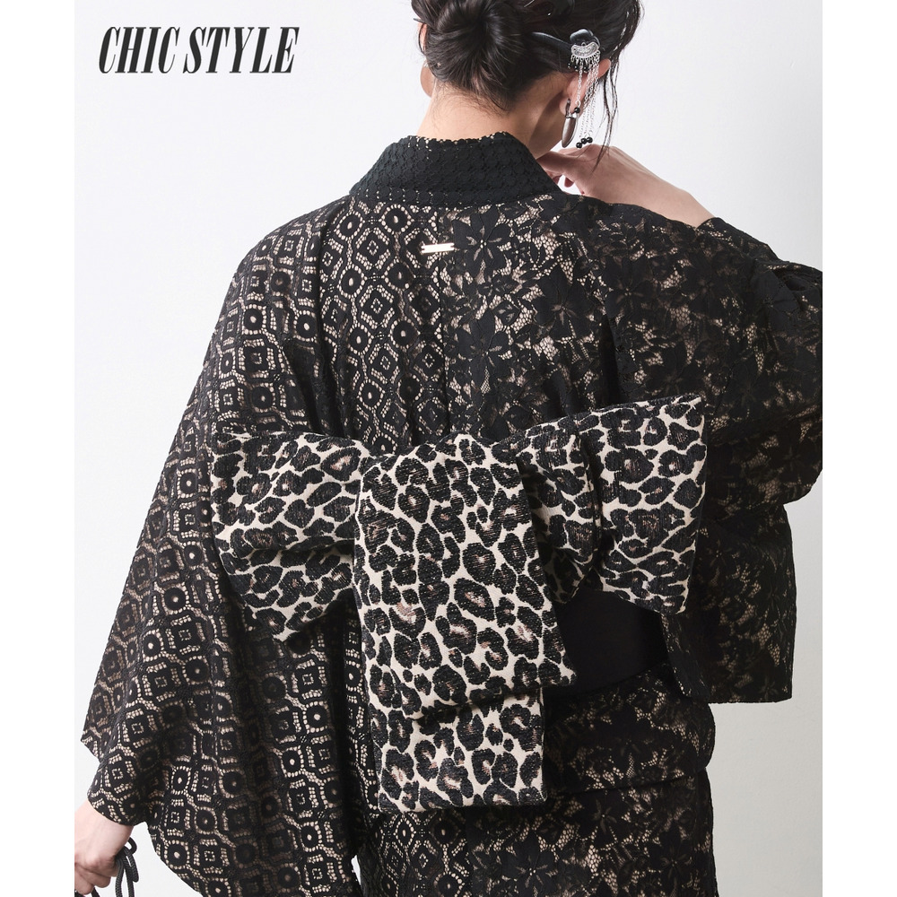 レオパードジャガードつくり帯 大きいサイズ　シックスタイル