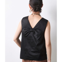 綿100％バックリボンブラウス 大きいサイズ　シックスタイル