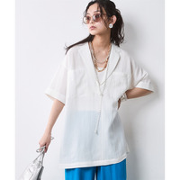 テーラードチュニックブラウス 大きいサイズ　シックスタイル