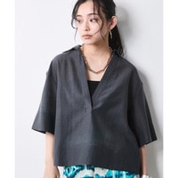 シアー素材ワイドスリーブシャツ 大きいサイズ　シックスタイル