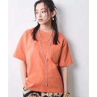 綿100％ロゴプリントカラーTシャツ 大きいサイズ　シックスタイル