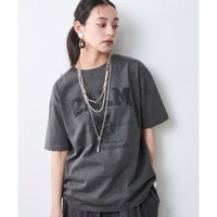 綿100％ピグメント染ロゴプリントTシャツ　大きいサイズ　シックスタイル