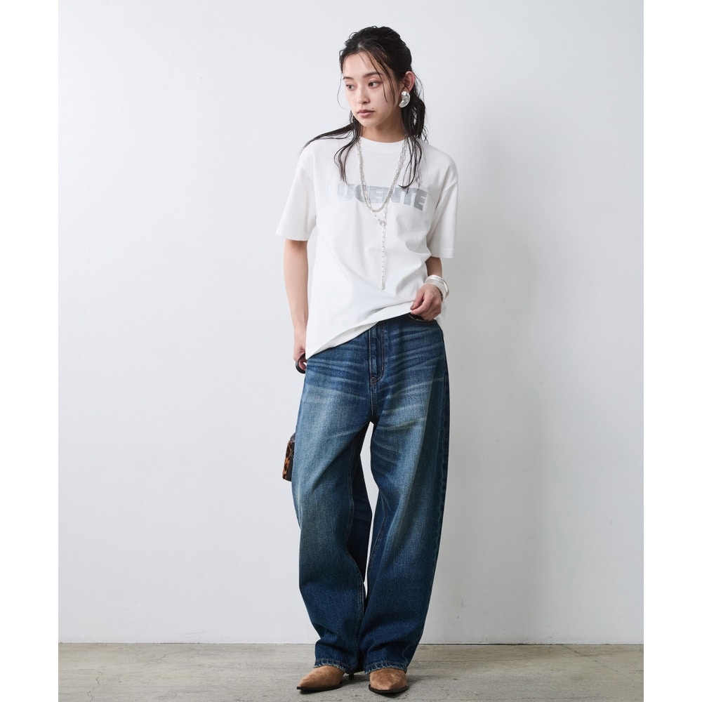 綿100%ロゴプリントTシャツ 大きいサイズ シックスタイル2