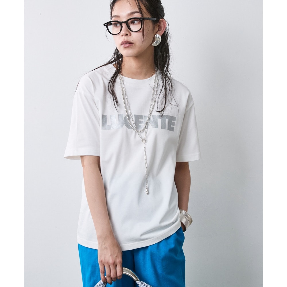 綿100%ロゴプリントTシャツ 大きいサイズ シックスタイル1