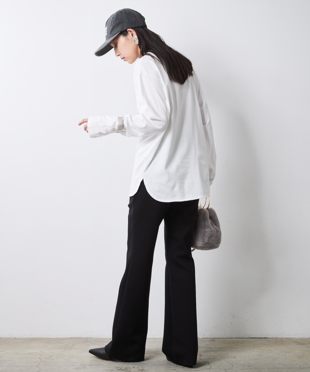 カットソーフレアパンツ 大きいサイズ シックスタイル29