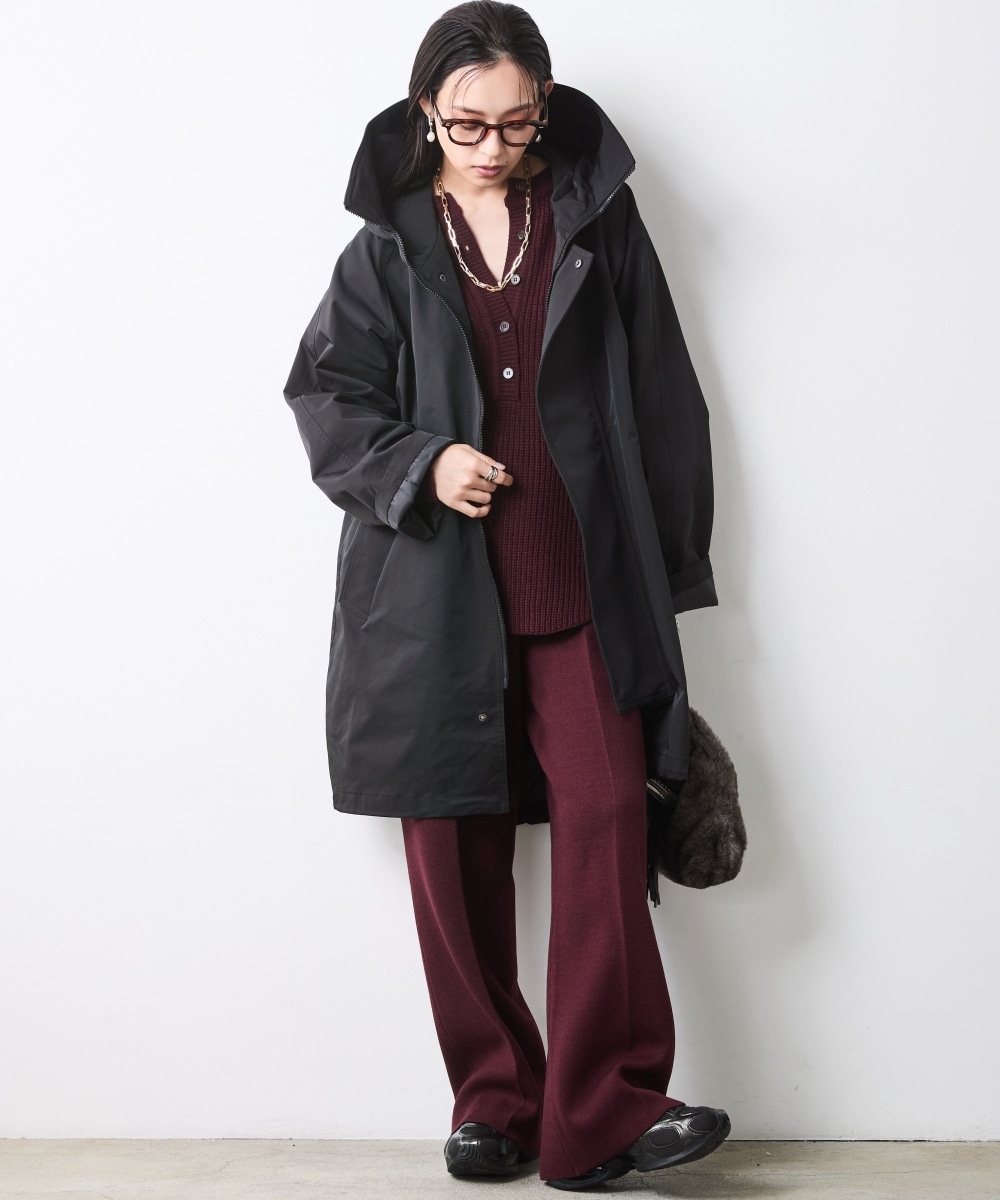 フーディロングブルゾン 大きいサイズ シックスタイル1