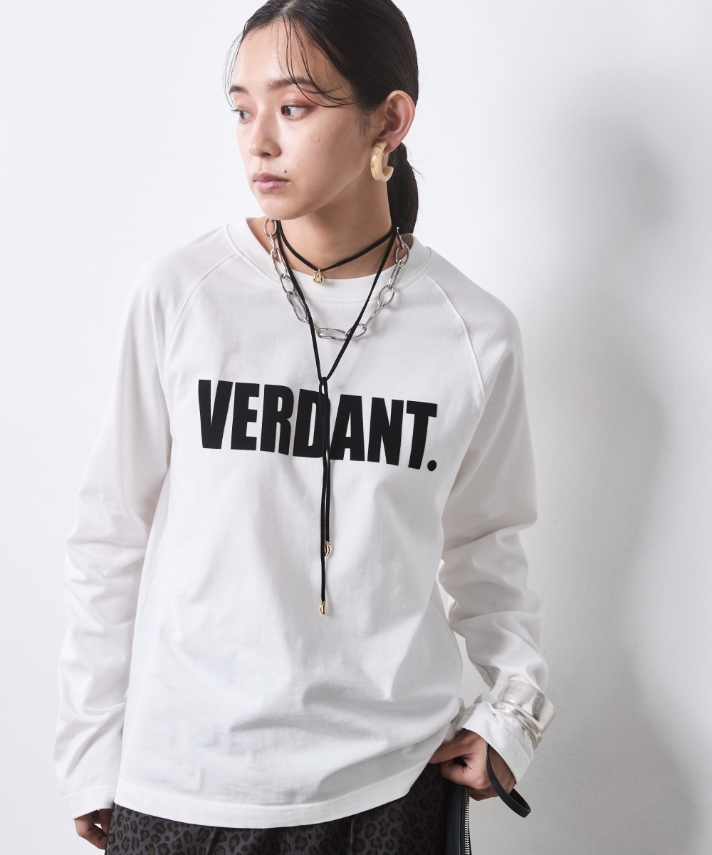 綿100％フロッキープリントロングスリーブTシャツ　大きいサイズ　シックスタイル