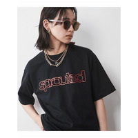 綿100％箔ロゴプリントＴシャツ　大きいサイズ　シックスタイル