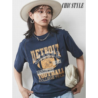 大きいサイズ 綿100％グラフィックプリントTシャツ（シックスタイル）