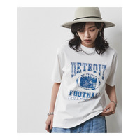 大きいサイズ 綿100％グラフィックプリントTシャツ（シックスタイル）