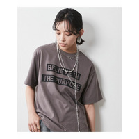 大きいサイズ 綿100％ロゴプリントTシャツ（シックスタイル）