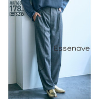 ウールライクパイピングカーブパンツ（トールサイズ）Essenave