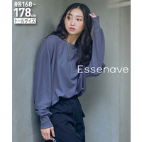 高身長　ゆるシルエットワッフルプルオーバー　トールサイズ　Essenave