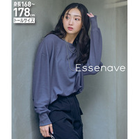 高身長　ゆるシルエットワッフルプルオーバー　トールサイズ　Essenave