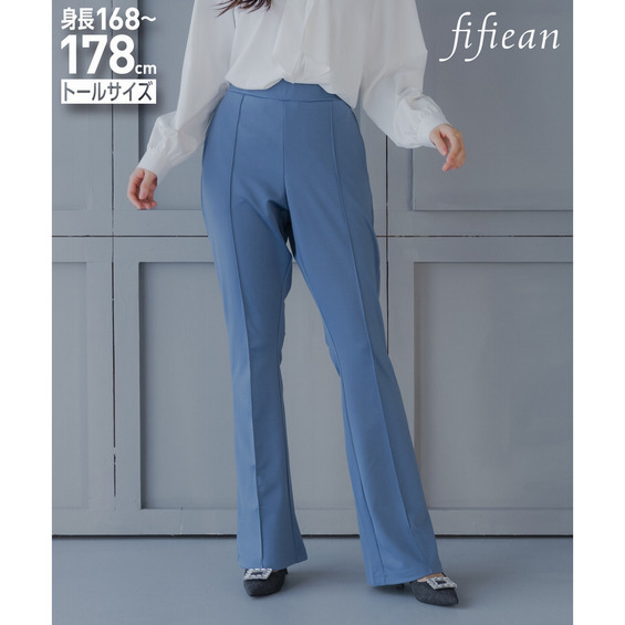 高身長 ピンタックフレアパンツ トールサイズ fifiean【アリノマ/Alinoma】 高身長 ピンタックフレアパンツ トールサイズ fifiean【アリノマ/Alinoma】