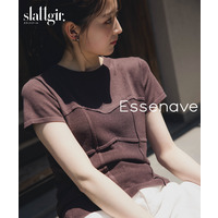 ビスチェ見え半袖ニット　高身長　Essenave