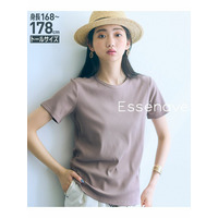 【トールサイズ】リブTシャツ　Essenave　（高身長）