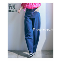 【トールサイズ】カーブデニムパンツ（トールサイズ）Essenave（高身長）