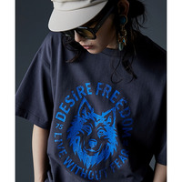 綿100%グラフィックプリントTシャツ　大きいサイズ　GEVS