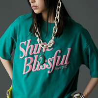 綿100%発泡ロゴプリントTシャツ　大きいサイズ　GEVS.