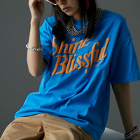 綿100%発泡ロゴプリントTシャツ　大きいサイズ　GEVS.
