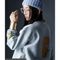 【TOM and JERRY/トムとジェリー】綿100％裏起毛スウェット 大きいサイズ　GEVS.