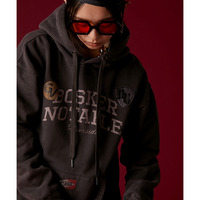 ピグメント染ロゴプリントフーディ　大きいサイズ　GEVS.