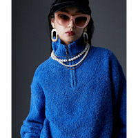 ハーフジップニット　大きいサイズ　GEVS.