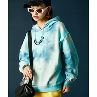 ムラ染裏毛フーディ 大きいサイズ　GEVS.