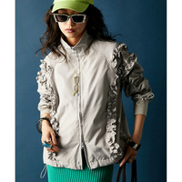 フリルディティールブルゾン 大きいサイズ　GEVS.