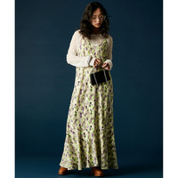 プリントキャミソールワンピース 大きいサイズ　GEVS.