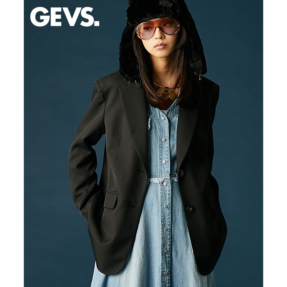 テーラードジャケット 大きいサイズ　GEVS.