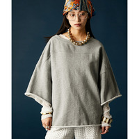 綿100％ワイドスリーブスウェット 大きいサイズ　GEVS.