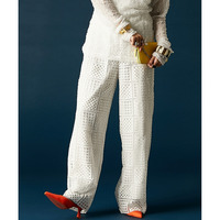 スクエア柄レースパンツ 大きいサイズ　GEVS.