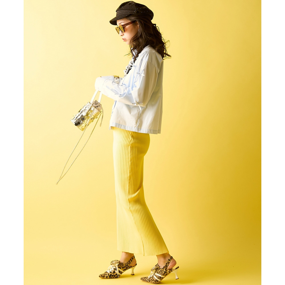 綿100%リボン付ショートシャツ 大きいサイズ GEVS.18