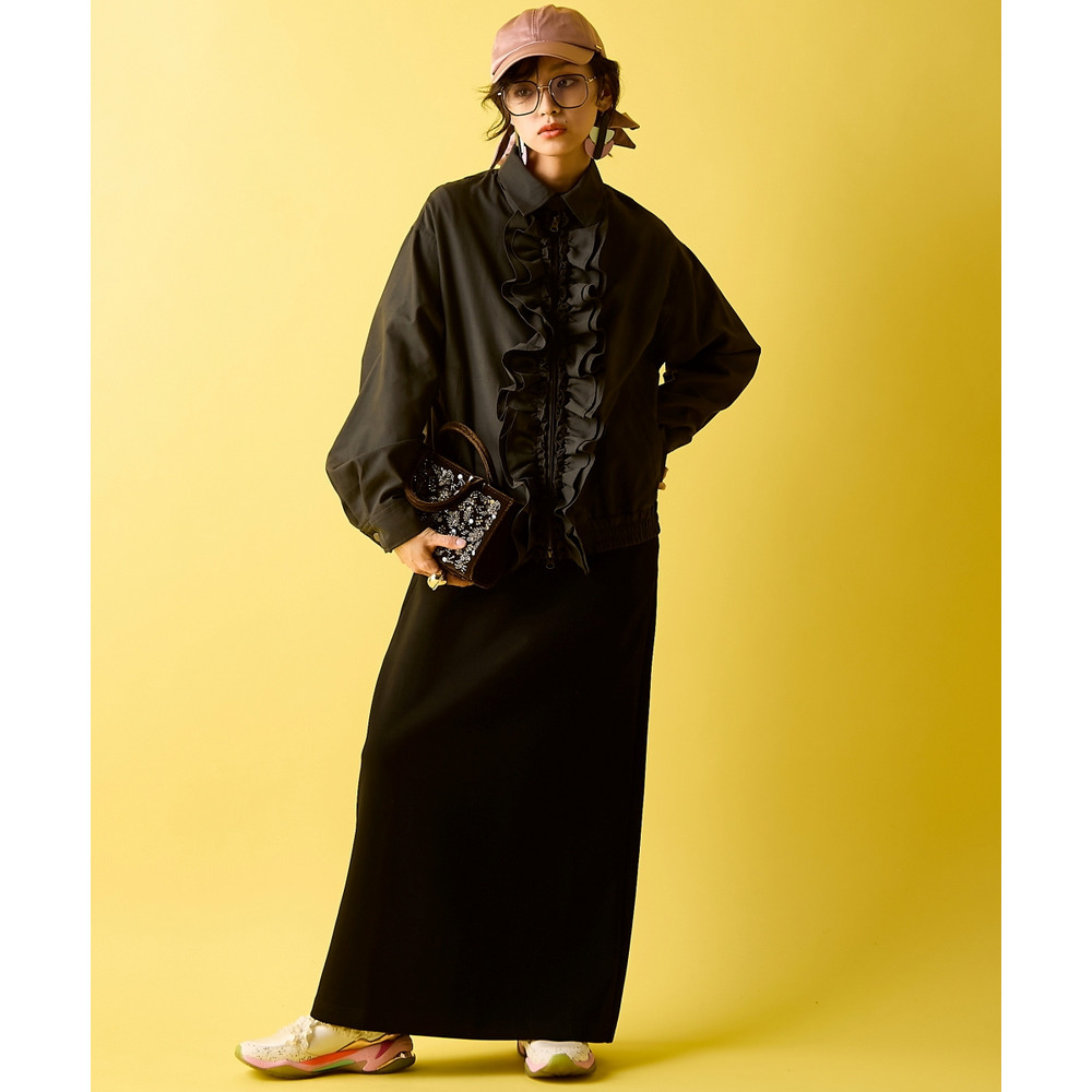 フリルブラウスブルゾン 大きいサイズ GEVS.11