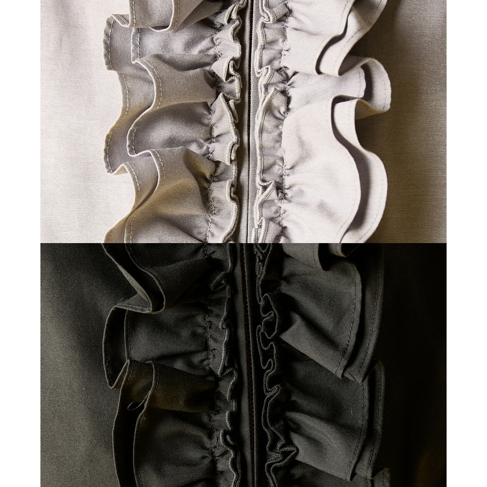 フリルブラウスブルゾン 大きいサイズ GEVS.13