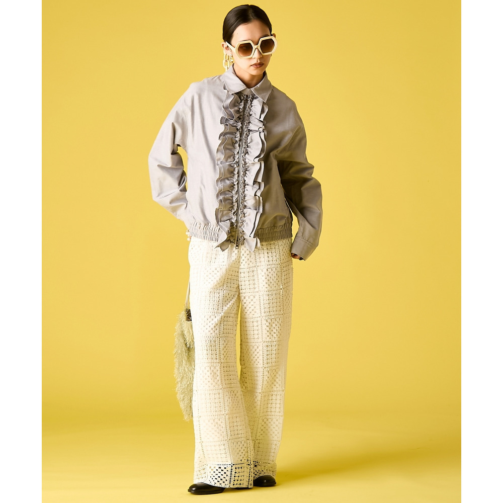 フリルブラウスブルゾン 大きいサイズ GEVS.2