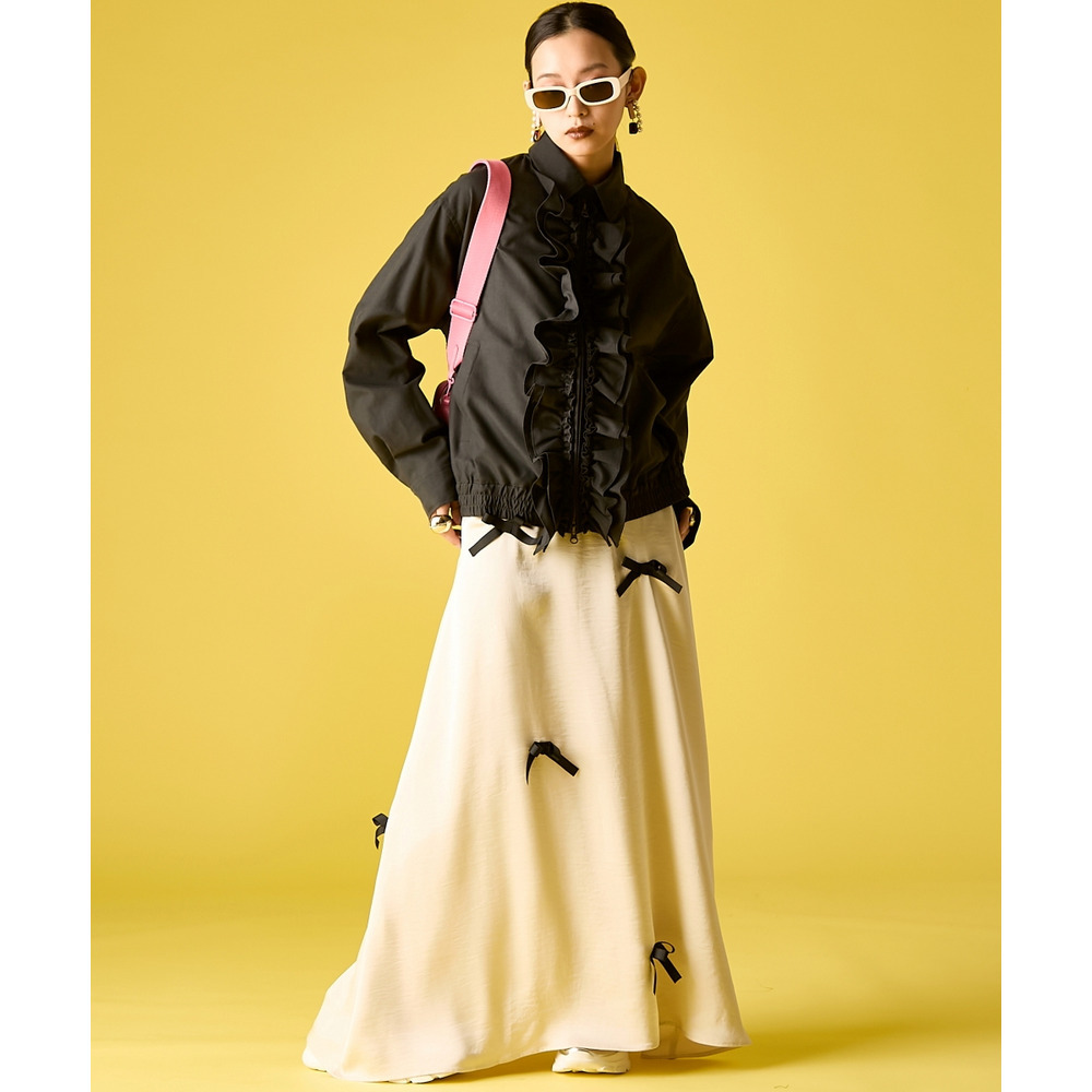 フリルブラウスブルゾン 大きいサイズ GEVS.3