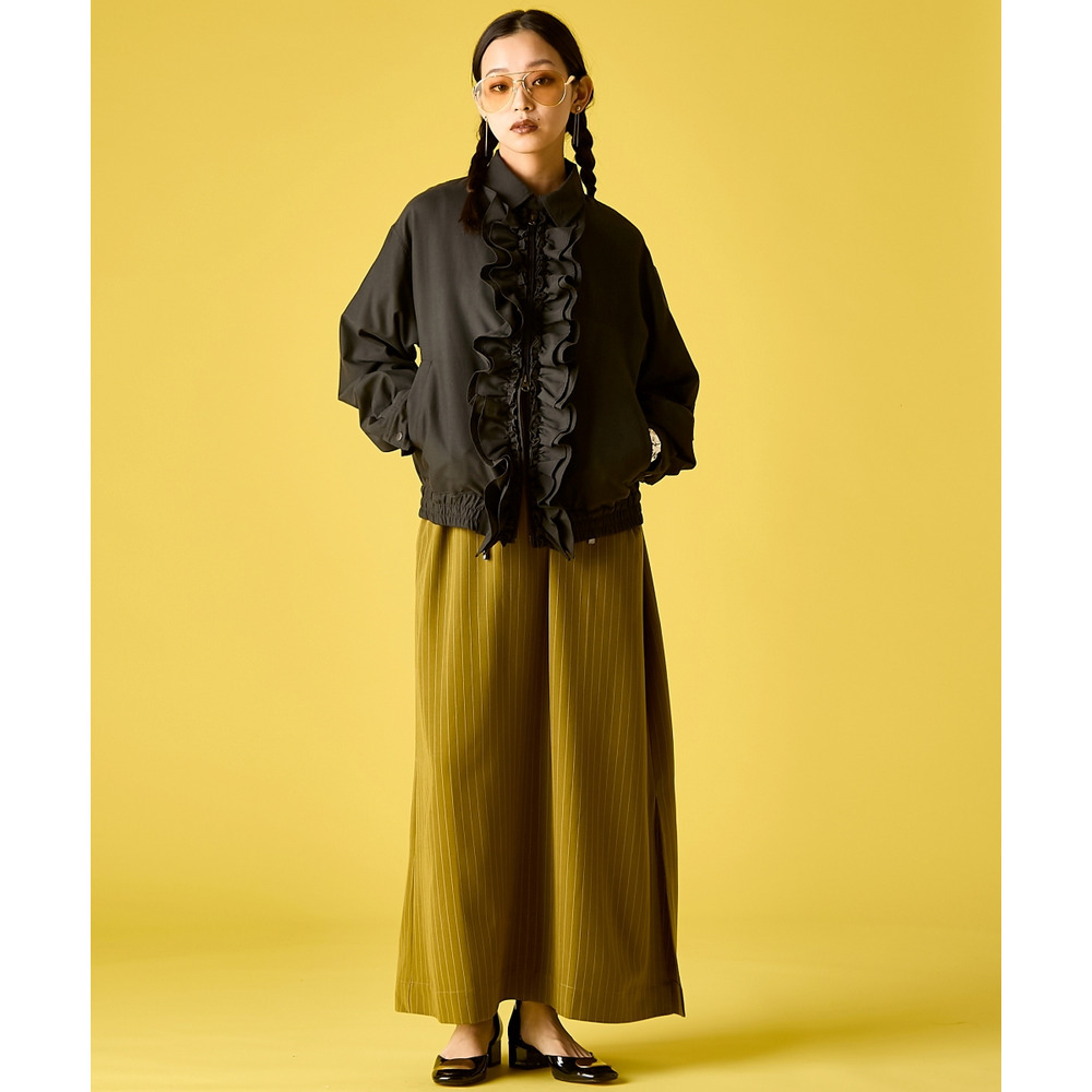 フリルブラウスブルゾン 大きいサイズ GEVS.8