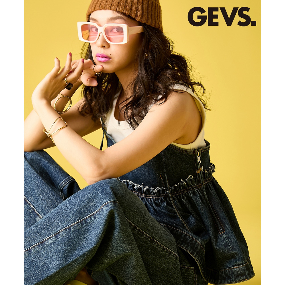 綿100%デニムキャミソール 大きいサイズ GEVS.1