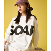 綿100％ビッグロゴチュニックTシャツ 大きいサイズ　GEVS.