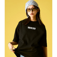 綿100％星パッチワークTシャツ 大きいサイズ　GEVS.