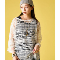 レースTブラウス 大きいサイズ　GEVS.