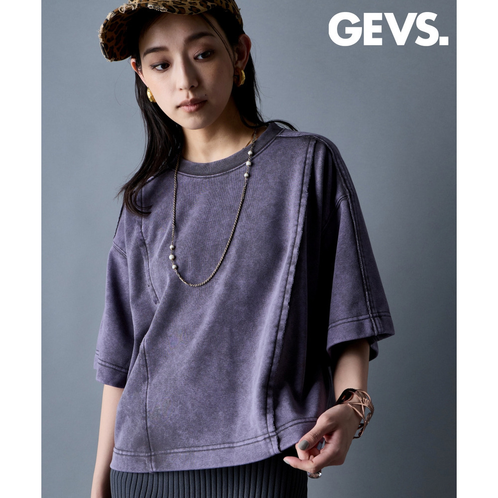 ヴィンテージ加工ミニ裏毛プルオーバー　大きいサイズ　GEVS.