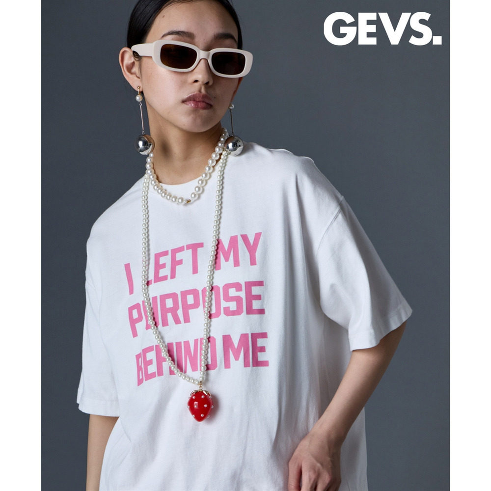 綿100％ピグメント染エンジェルバックプリントTシャツ　大きいサイズ　GEVS.