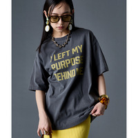 綿100％ピグメント染エンジェルバックプリントTシャツ　大きいサイズ　GEVS.