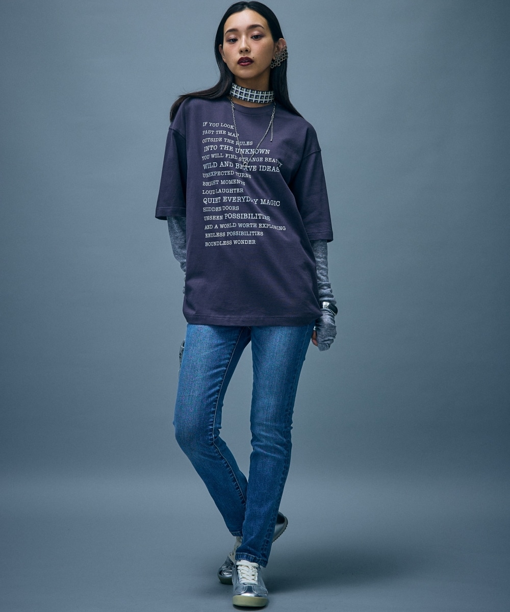 フェイクレイヤードTシャツ 大きいサイズ GEVS.21