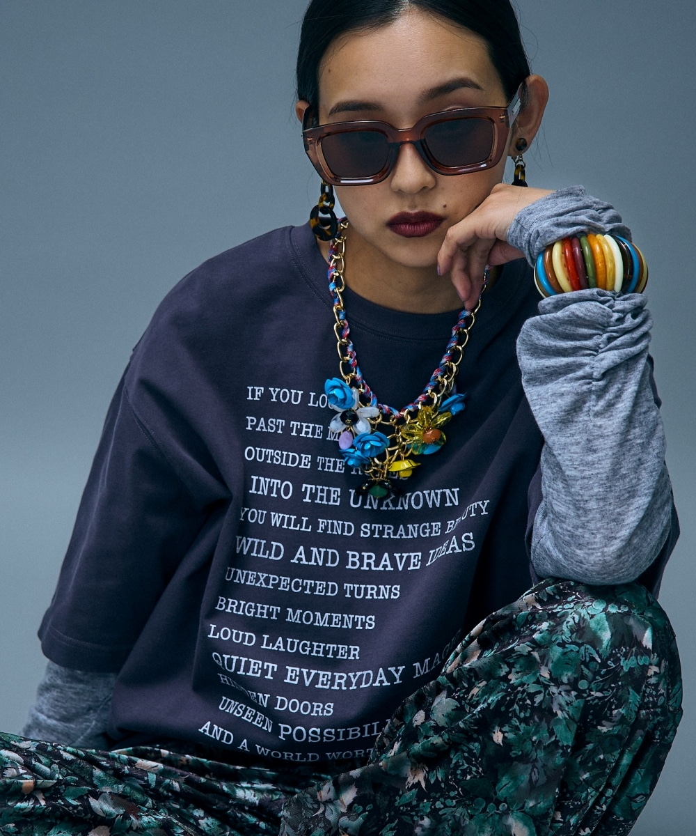 フェイクレイヤードTシャツ 大きいサイズ GEVS.26
