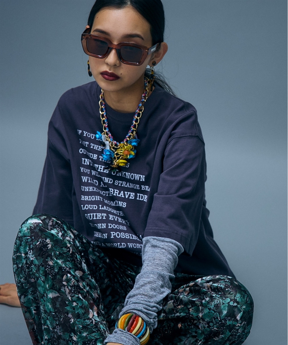 フェイクレイヤードTシャツ 大きいサイズ GEVS.27